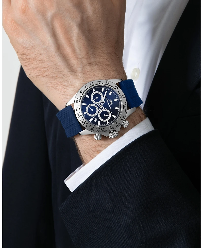 Porsamo Bleu Men's Preston Silicone Strap Watch 1034APRR