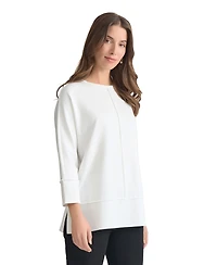 Jones New York Women's Serenity Knit 3/4 Sleeve Tunic Top