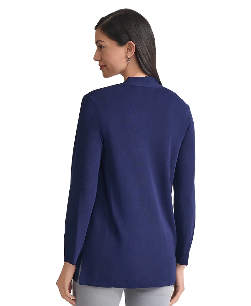 Jones New York Women's Relaxed V-Neck Open Cardigan