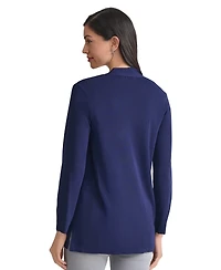 Jones New York Women's Relaxed V-Neck Open Cardigan