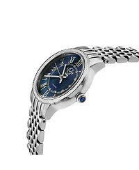 GV2 by Gevril Women's Astor Iii Swiss Quartz Diamond Ip Gold Stainless Steel Bracelet Watch