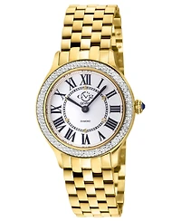 GV2 by Gevril Women's Milan Swiss Quartz Diamond Ip Stainless Steel Bracelet Watch