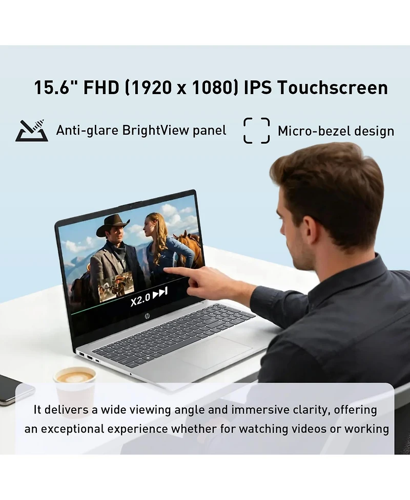 Hp Essential 15.6" Traditional Laptop Intel Core i5 16GB Ram Intel Iris Xe Graphics 1TB Ssd Storage Windows 11 Home 60Hz