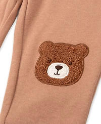 Baby Essentials Boys' Long-Sleeve Bodysuit, Jogger Pant and Socks, 3-Piece Set