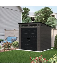 Suncast Modernist 7 f. x 7 Feet. Storage Shed With 317 Cubic Feet Of Storage Space