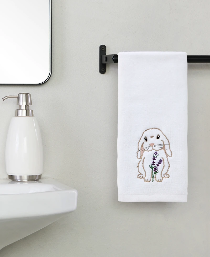 Skl Home Bunny Lop Bunny Lop Embellished Curved 2-Piece Hand Towel Set