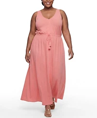 Torrid Plus Belle Isle Cinched-Waist Maxi Sundress
