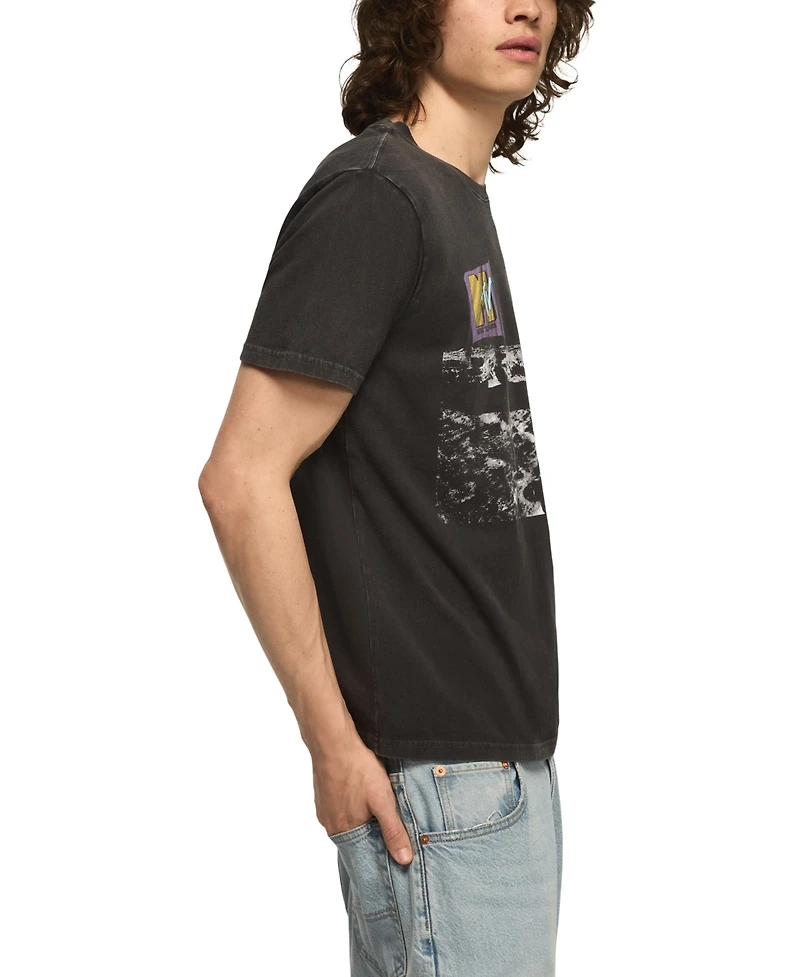 Lucky Brand Men's Mtv Moon Man Graphic T-Shirt