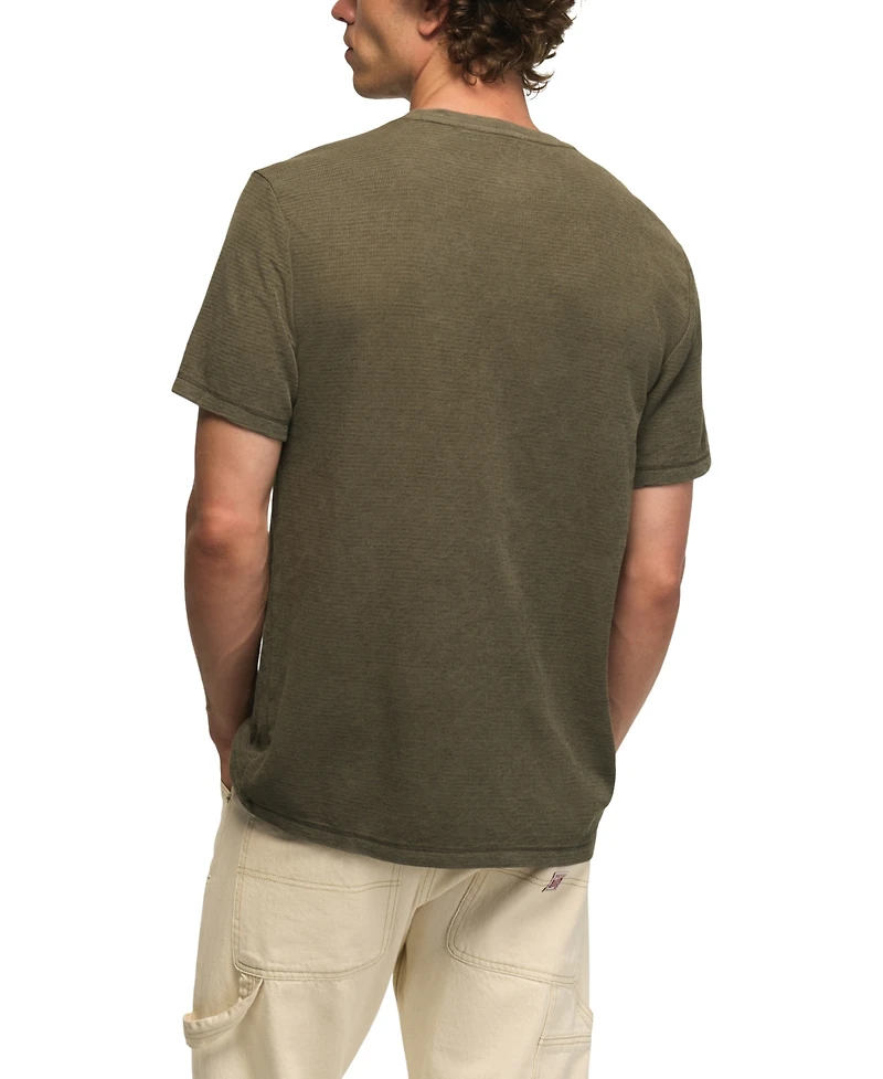 Lucky Brand Men's Rib Knit Crewneck T-Shirt