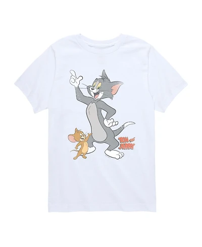 Tom & Jerry Boys' 8-20 Vintage Faded Short-Sleeve Graphic T-Shirt