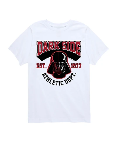 Star Wars Boys' 8-20 Darth Vader Darkside Athletic Department Short-Sleeve Graphic T-Shirt