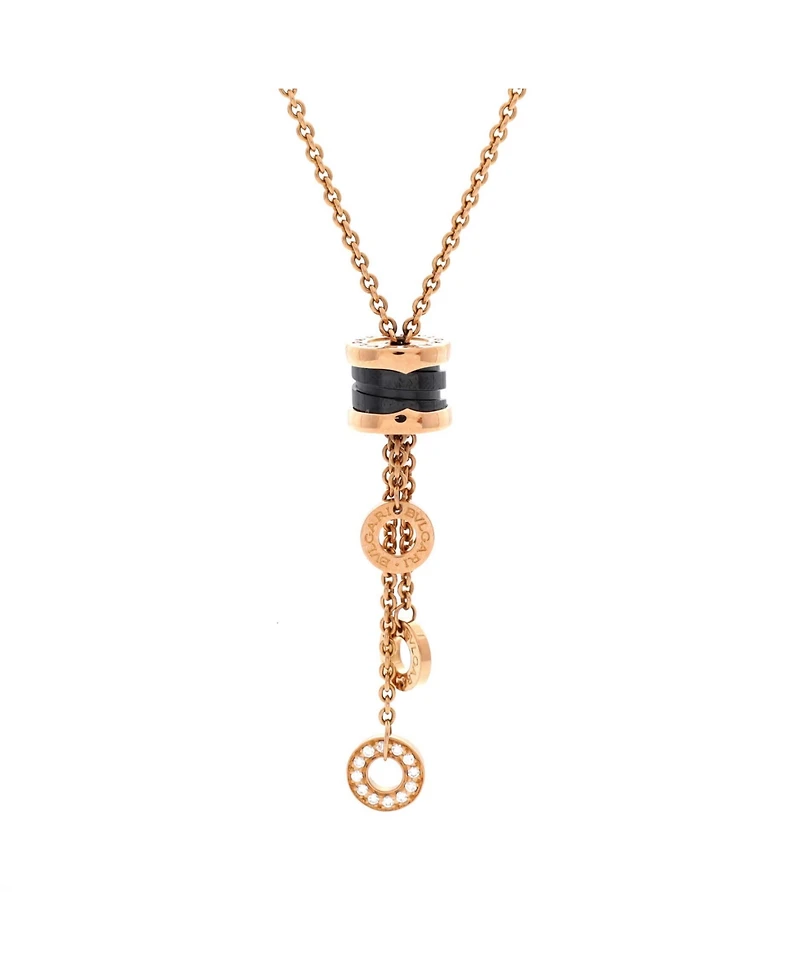 Pre-Owned Bvlgari B.Zero1 3 Charm Necklace
