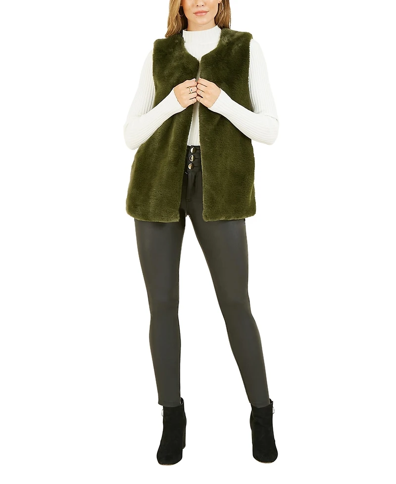 Yumi Women's Faux Fur Gilet