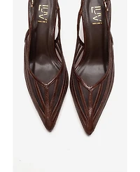 Prologue Shoes Women's Eleana Slingback Mesh Stiletto Pump
