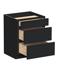 Boyel Living Inch Wide 3-Drawers Base Cabinets, Ready to Assemble Kitchen Cabinet with Solid Wood Frame