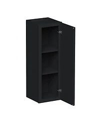 Boyel Living 12 Inch x 36 Inch Standard Wall Cabinet 1 Door 2 Shelves, Kitchen Cabinet with Solid Wood Frame, Soft-Close Hinge