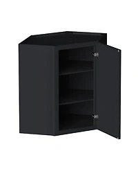 Boyel Living 30 Inch Height Wall Diagonal Corner Cabinets, Ready to Assemble Kitchen Cabinet with Solid Wood Frame, Soft-Close Slides and Hinge