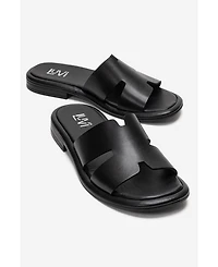 Forever & Always Women's Shoes Brio Leather Slide
