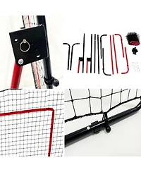 Xo Volleyball Rebounder Net, Adjustable Portable Training Net for Bumping Setting Spiking Practice