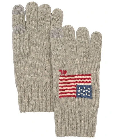Polo Ralph Lauren Men's Wool Blend Rl Flag Knit Gloves