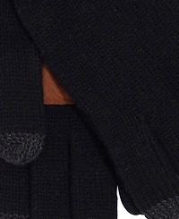 Men's Leather Patch Signature Gloves