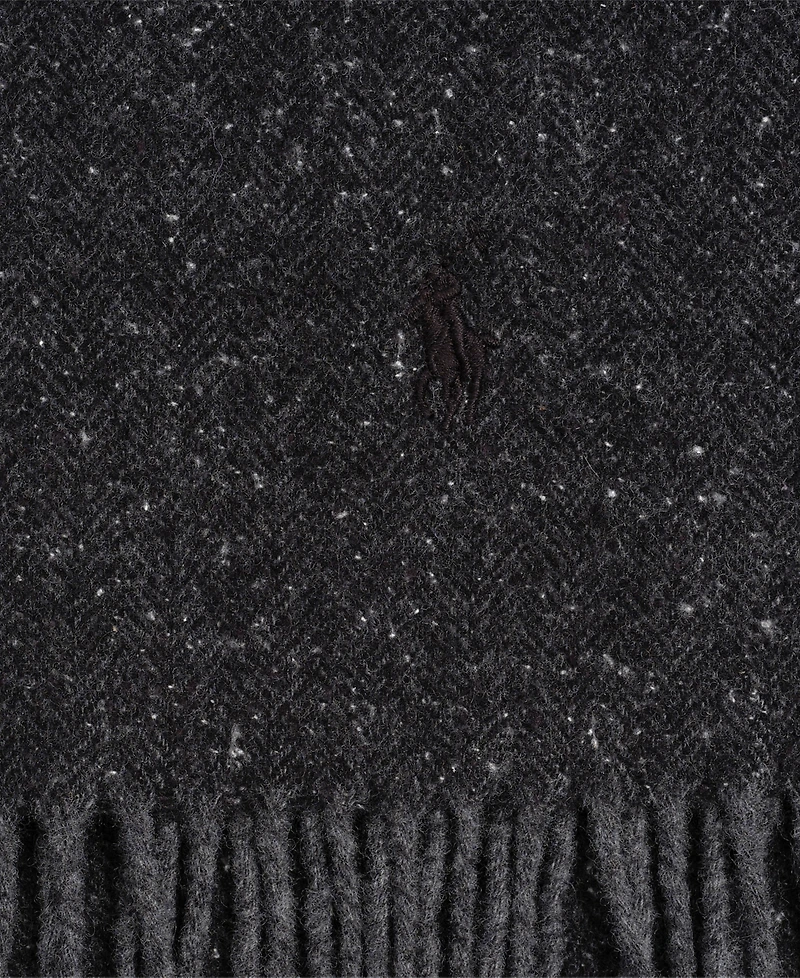 Polo Ralph Lauren Men's Wool Blend Herringbone Tweed Scarf