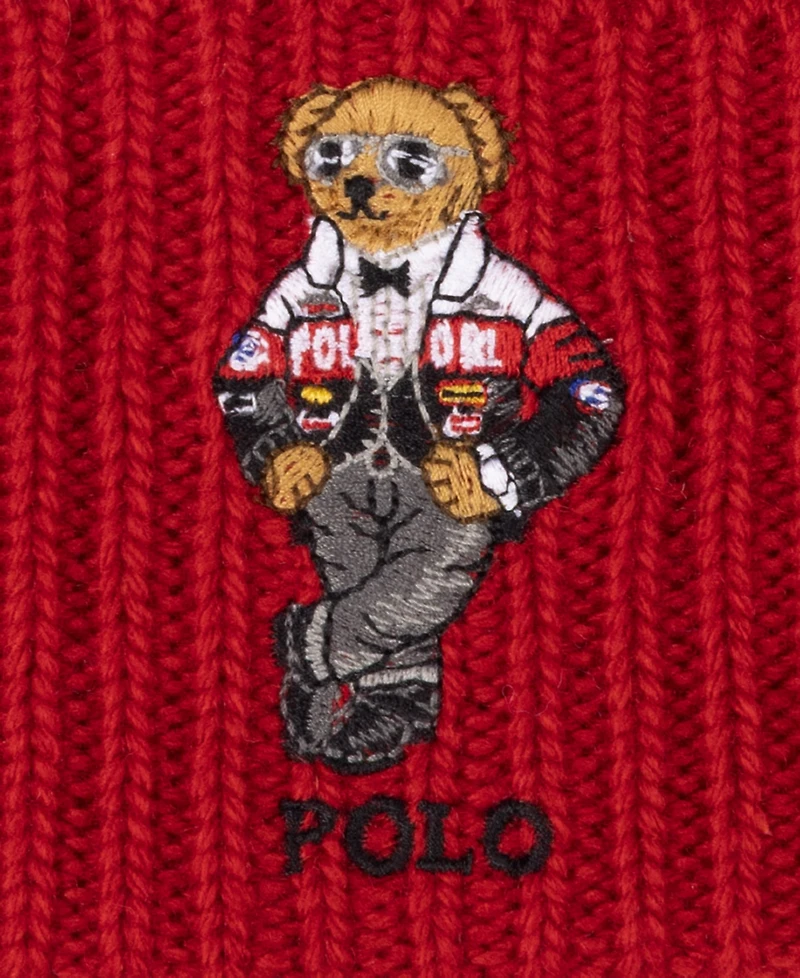 Polo Ralph Lauren Men's Racing Bear Beanie Hat