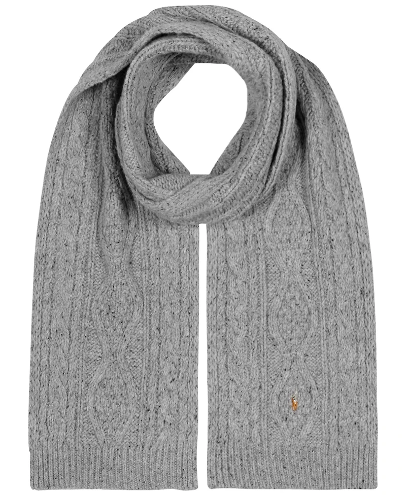Polo Ralph Lauren Men's Wool Blend Aran Tweed Scarf