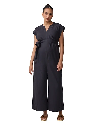 Ingrid + Isabel Maternity Tie Waist Jumpsuit