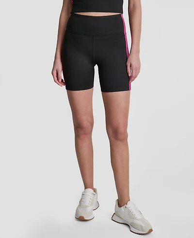 Dkny Sport Women's Balance Compression High-Waist Bike Shorts