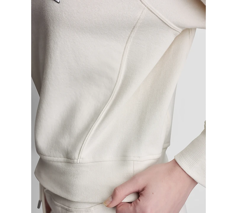 Dkny Sport Women's Ny Shadow Varsity Logo Crewneck Sweatshirt