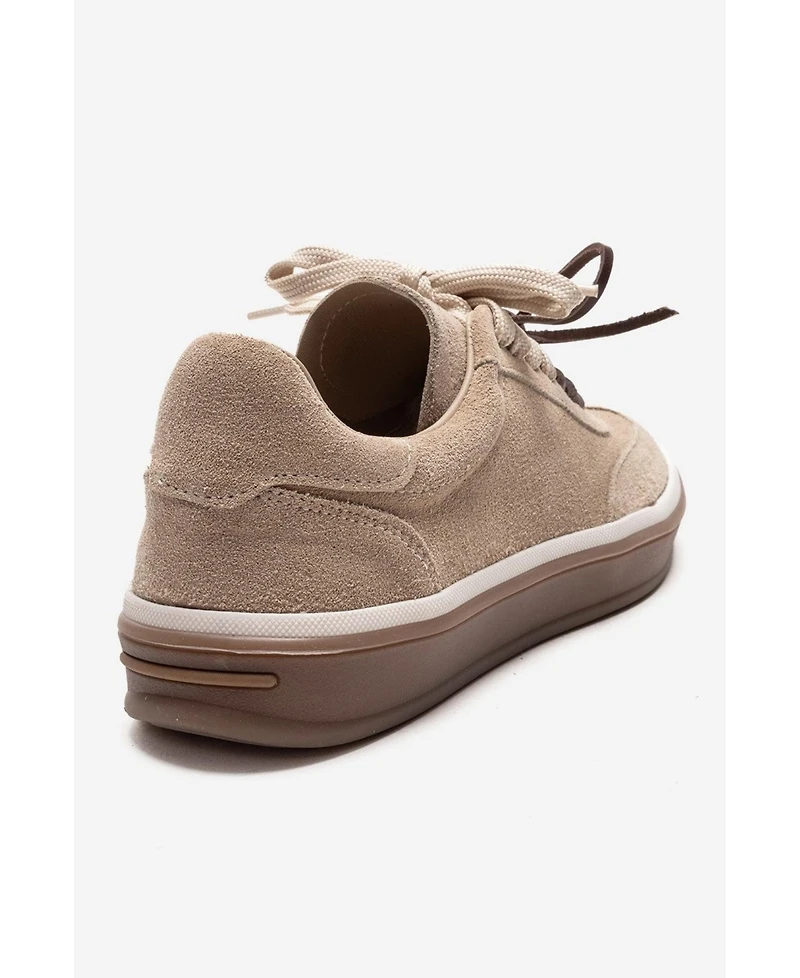Forever & Always Shoes Women's Melle Leather Sneaker