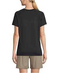 Lands' End Women's School Uniform Short Sleeve Active Tee