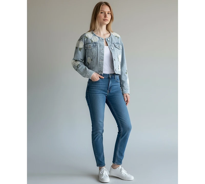 Blank Nyc Women's Cotton Button-Front Shirt Jacket