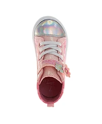 Disney Princess Girls' HighTop Sneakers Fun, Stylish, and Comfortable Footwear (Toddler Sizes 5-10/ Little Kid 11-12)