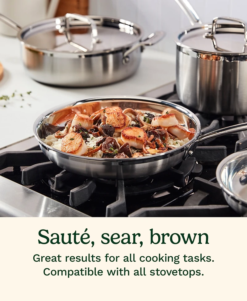 Cuisinart MultiClad Pro Stainless 2-Pc Skillet Set
