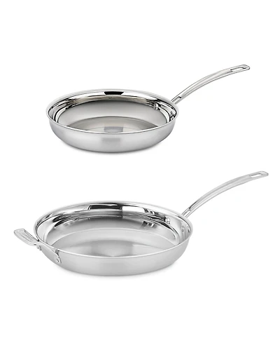 Cuisinart MultiClad Pro Stainless 2-Pc Skillet Set
