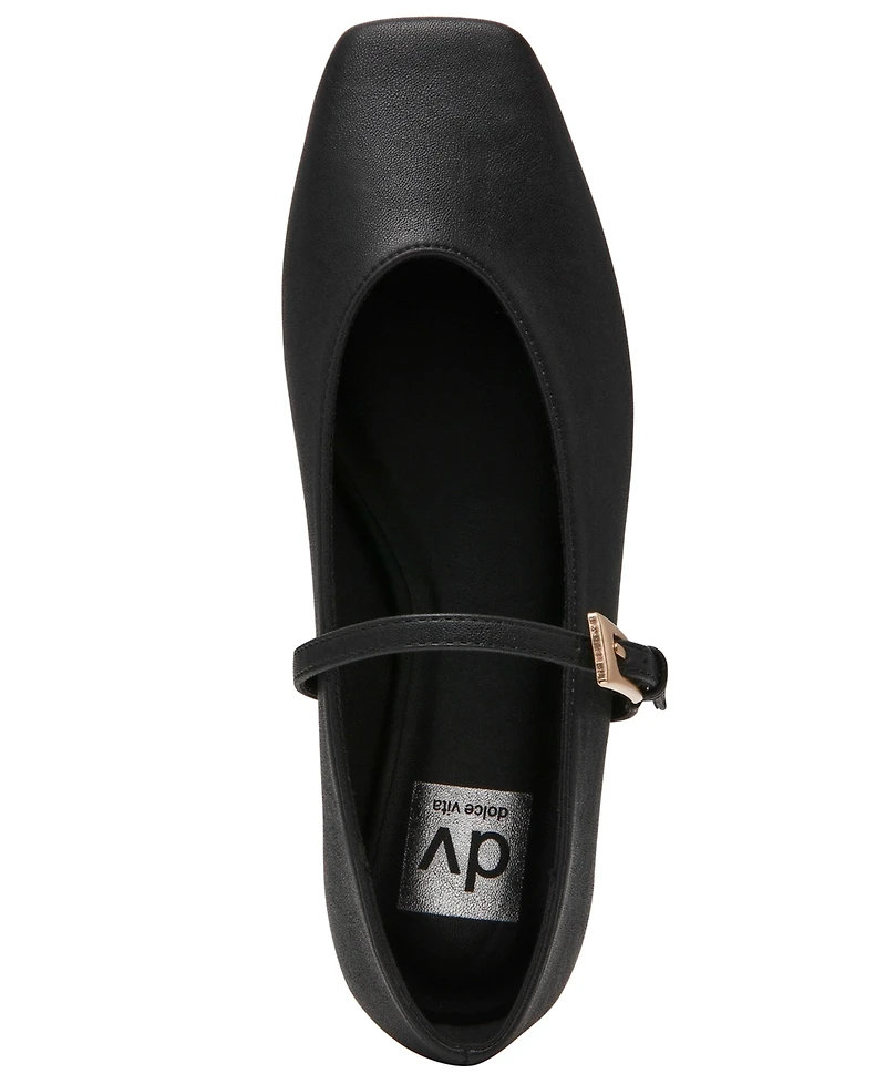 Dv Dolce Vita Women's Fabes Buckle Mary Jane Flats