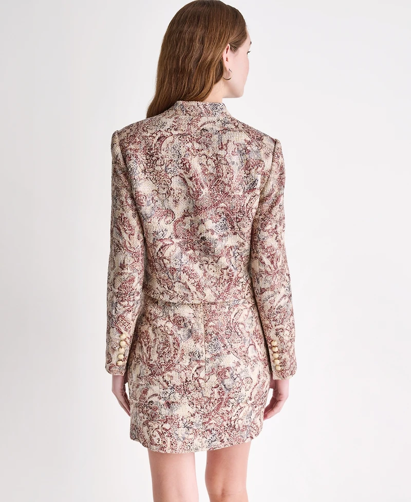 Bcbg Women's Draped Collar Open-Front Jacket