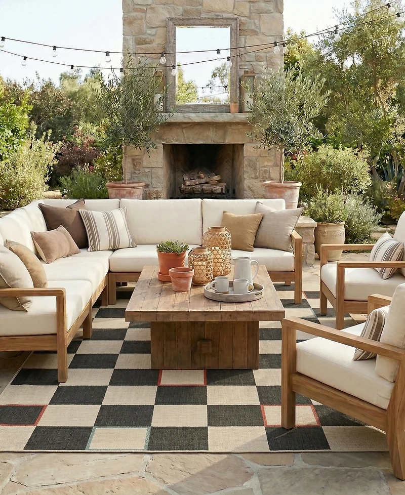 Lr Home Madison 8'x9'9" Outdoor Area Rug