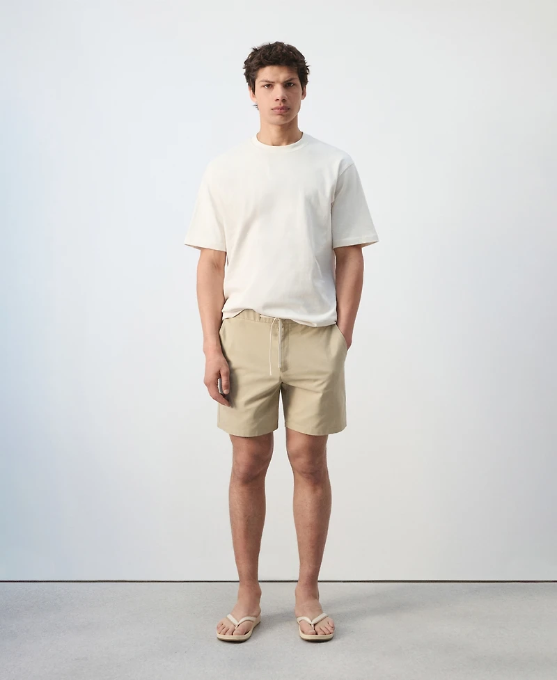 Mango Men's Cotton Lyocell 6.69" Bermuda Shorts