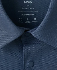 Mango Men's Coolmax Slim-Fit Polo Shirt