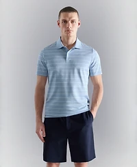 Mango Men's Coolmax Slim-Fit Striped Polo Shirt