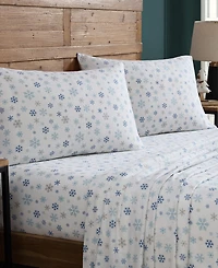 Winter Nights Cotton Flannel King Sheet Set