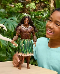 Disney Princess Moana & Maui Fashion Doll Set, Live-Action Movie Inspired, Removable Outfits with 4 Accessories, for Ages 3+