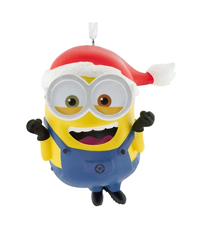 Hallmark Christmas Ornament Minions Bob in Santa Hat