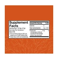 Host Defense Cordyceps Powder - Immune & Energy Support Supplement - Kidney Health Supplement with Cordyceps