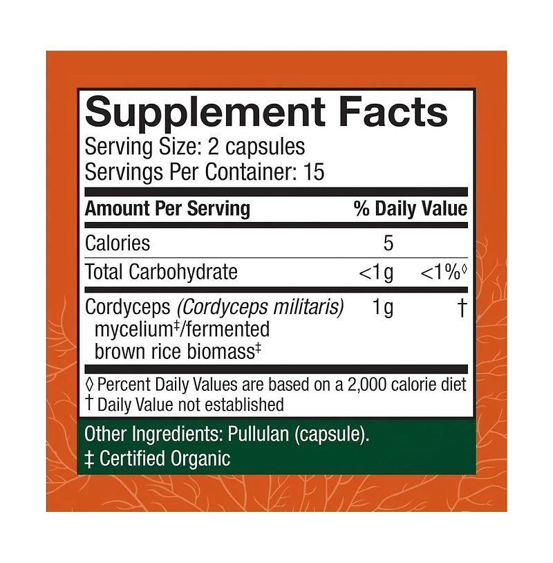 Host Defense Cordyceps Capsules - Immune & Energy Support Supplement