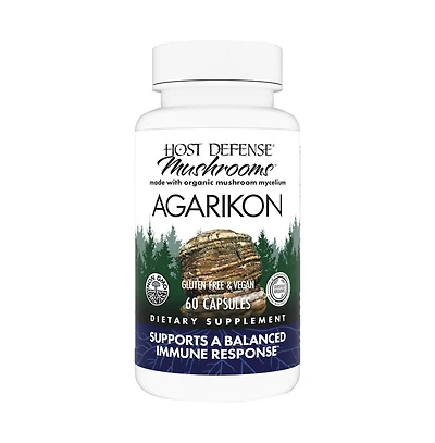 Host Defense Agarikon Capsules - Immune System Support Supplement - Mushroom Supplement to Aid Immune Functions & Cell Strength