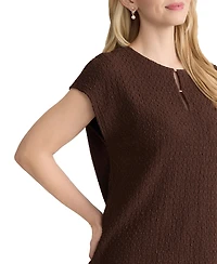 Jones New York Women's Extended Shoulder Top
